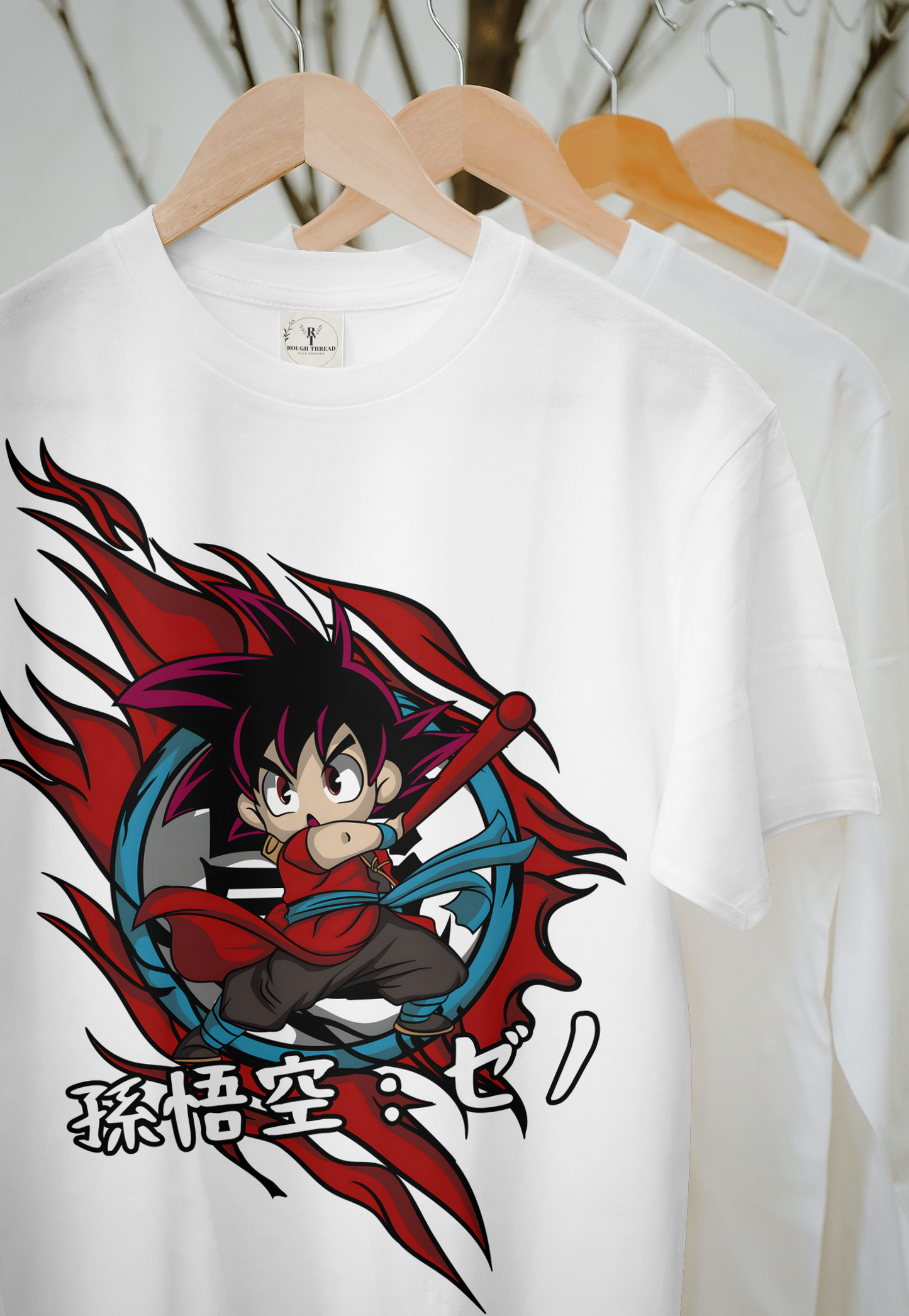 Goku Kawaii Anime T-Shirt - 180 GSM Super Combed Cotton | Front Print Unisex Tee