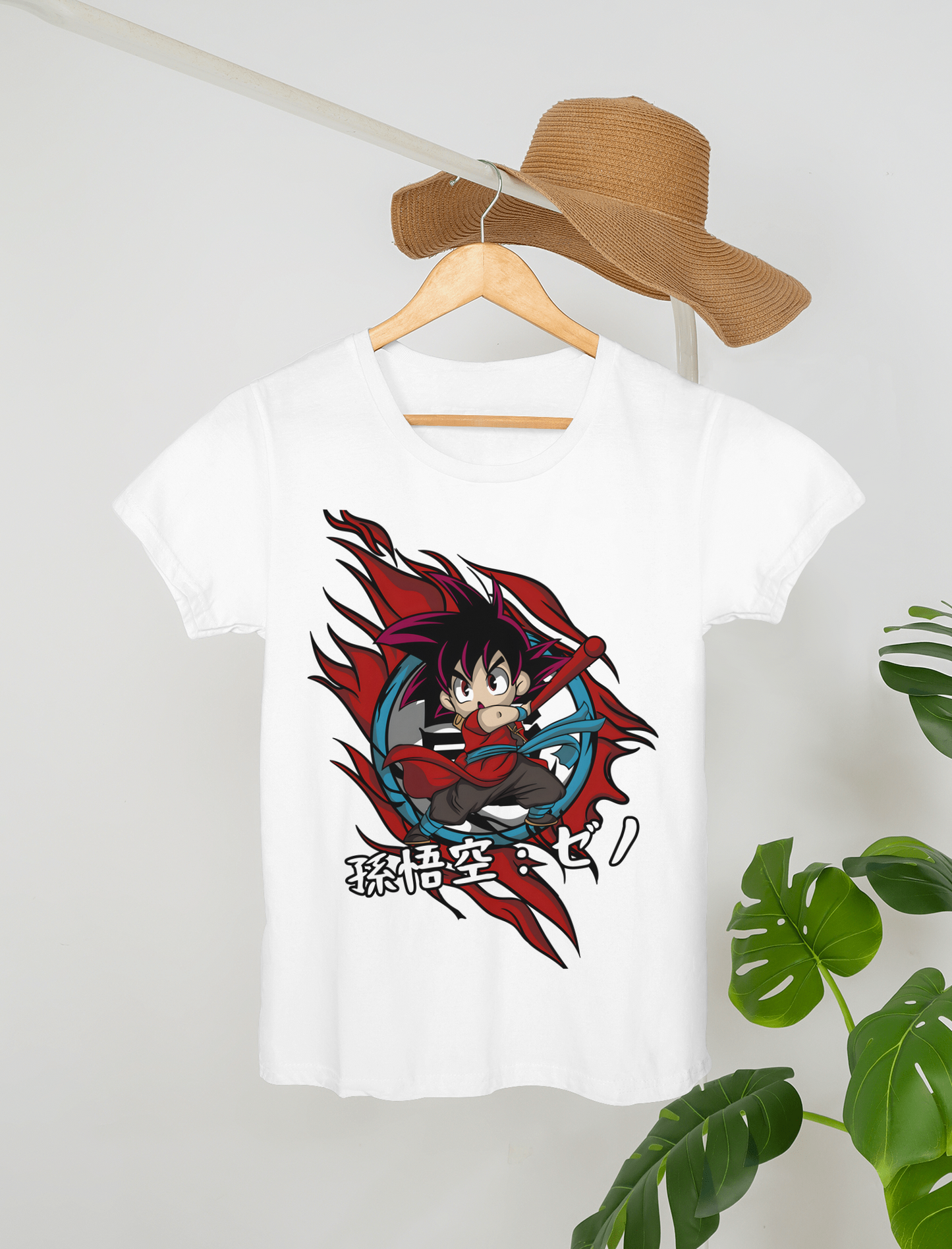 Goku Kawaii Anime T-Shirt - 180 GSM Super Combed Cotton | Front Print Unisex Tee