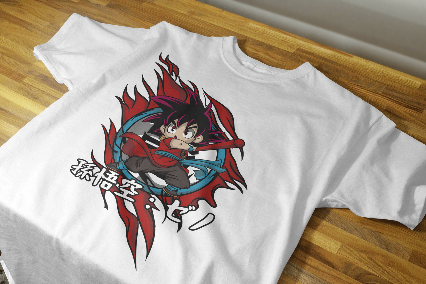 Goku Kawaii Anime T-Shirt - 180 GSM Super Combed Cotton | Front Print Unisex Tee