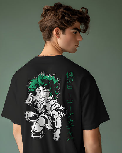 🦸‍♂️ Plus Ultra Power Tee! | My Hero Academia Deku Back Printed Crew T-Shirt | Unisex Fit | 100% Cotton 👕✨