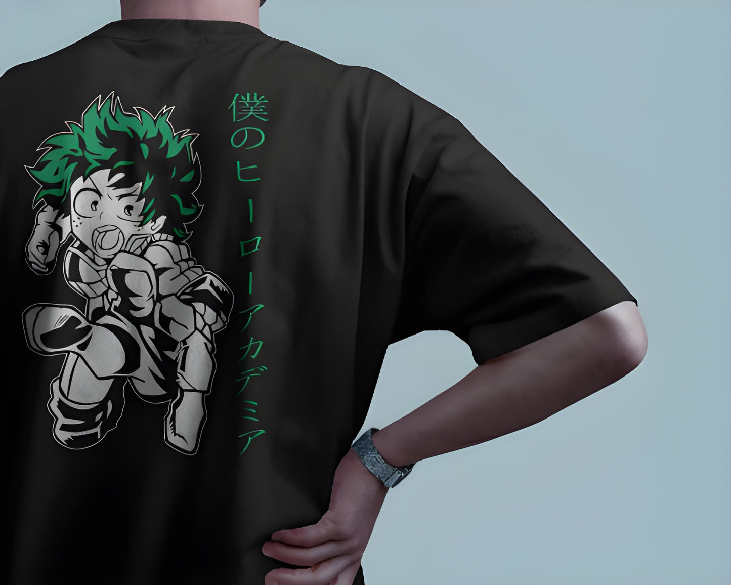 🦸‍♂️ Plus Ultra Power Tee! | My Hero Academia Deku Back Printed Crew T-Shirt | Unisex Fit | 100% Cotton 👕✨