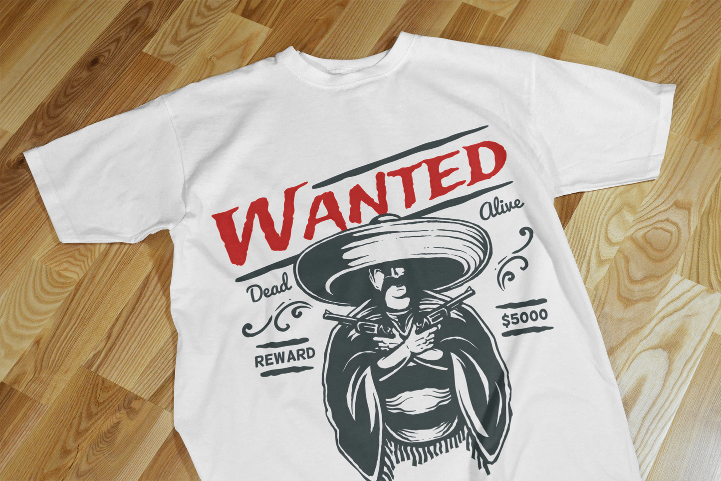 🤍 Men's Full Sleeve "Wanted" White T-Shirt | 100% Cotton 🌿 | Super Combed & Bio-Washed ✨ | Unisex Regular Fit 🔥