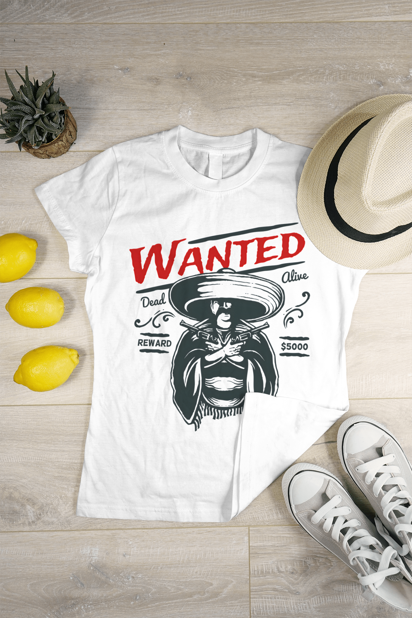 🤍 Men's Full Sleeve "Wanted" White T-Shirt | 100% Cotton 🌿 | Super Combed & Bio-Washed ✨ | Unisex Regular Fit 🔥