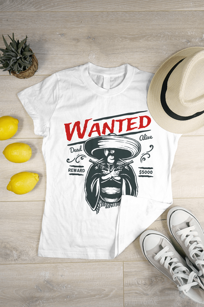 🤍 Men's Full Sleeve "Wanted" White T-Shirt | 100% Cotton 🌿 | Super Combed & Bio-Washed ✨ | Unisex Regular Fit 🔥